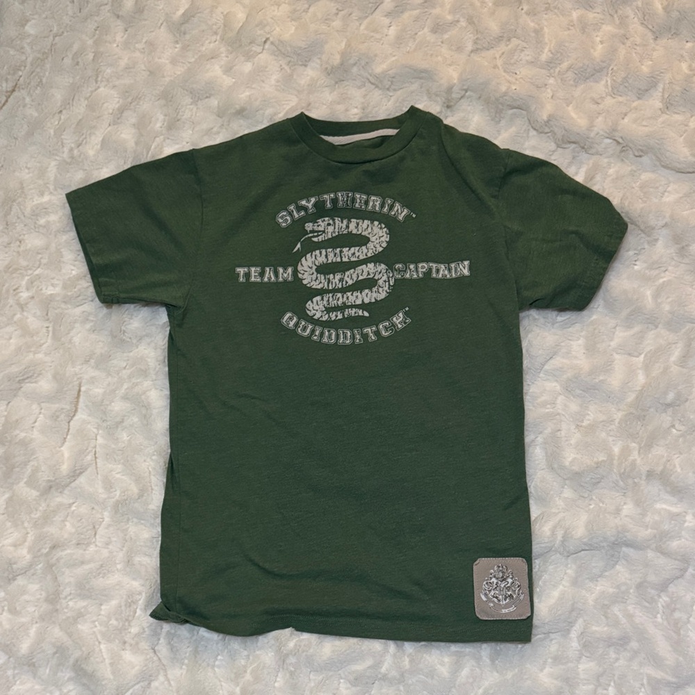 Kids Slytherin Quidditch Captain T-Shirt - Green